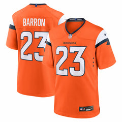 Nike Jahdae Barron Denver Broncos 2025 NFL Draft First Round Pick Game Jersey Orange