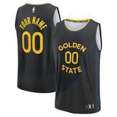 Golden State Warriors Fast Break Custom Jersey for sale Statement Editi- Black | Fanatics Lifestyle