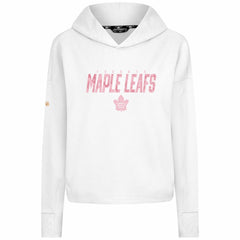 Toronto Maple Leafs Levelwear Women's Mother's Day Sweet Floral Pullover Hoodie - White - NHL 202960030