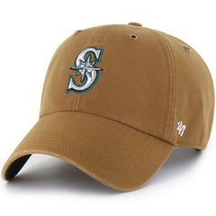 Seattle Mariners Carhartt x '47 Clean Up Adjustable Hat - Brown - 47 brand Sale