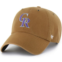 Colorado Rockies Carhartt x '47 Clean Up Adjustable Hat - Brown - 47 brand Discount