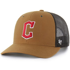 Cleveland Guardians Carhartt x '47 Trucker Adjustable Hat - Brown - 47 brand on Sale