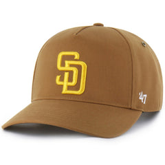 San Diego Padres Carhartt x '47 Hitch Adjustable Hat - Brown - 47 brand Lifestyle