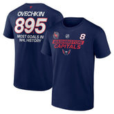 Alexander Ovechkin Washington Capitals Fanatics Most Goals in NHL History T-Shirt - Navy - NHL 202976005