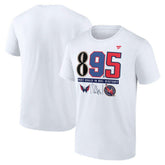 Alexander Ovechkin Washington Capitals Fanatics NHL All-Time Leading Goal Scorer The History of 895 T-Shirt - White - NHL 202976016