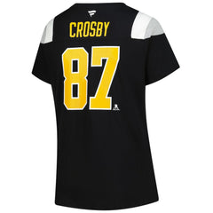 Sidney Crosby Pittsburgh Penguins Fanatics Women's Plus Size Name & Number Scoop Neck T-Shirt - Black - NHL 202983341