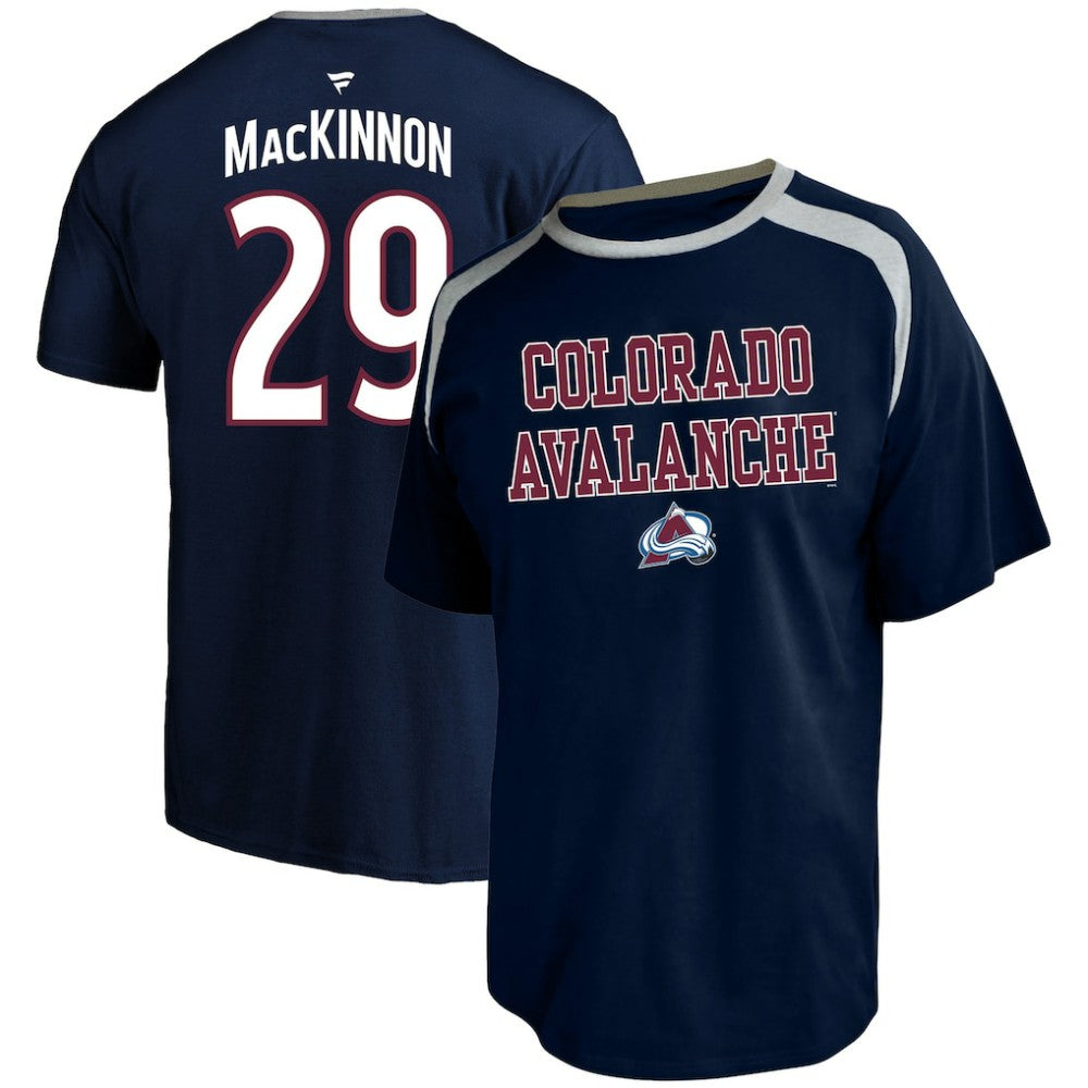 Nathan MacKinnon Colorado Avalanche Profile Big & Tall Name & Number T-Shirt - Navy - NHL 202983352