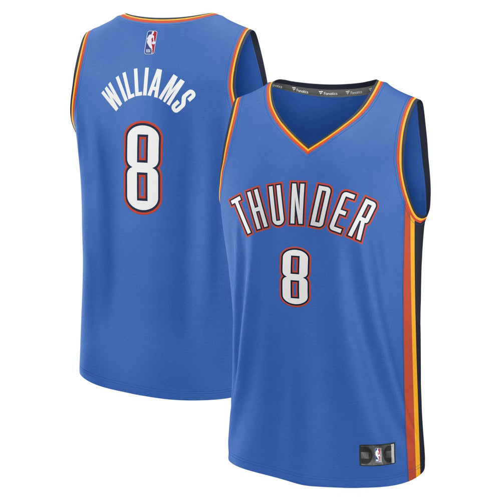Jalen Williams Oklahoma City Thunder Fast Break Replica Player Jersey Icon Edition Blue | Fanatics outlet