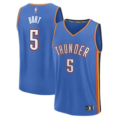Luguentz Dort Oklahoma City Thunder Fast Break Replica Player Jersey Icon Edition Blue | Fanatics