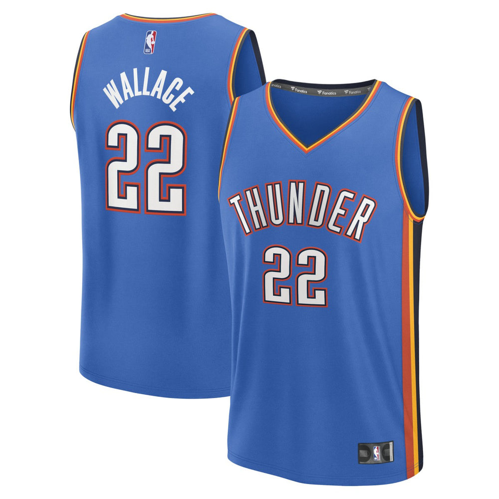 Cason Wallace Oklahoma City Thunder Fast Break Replica Player Jersey Icon Edition Blue | Fanatics online