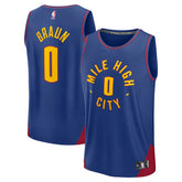 Christian Braun Denver Nuggets Fast Break Replica Player Jersey for sale Statement Editi- Blue | Fanatics