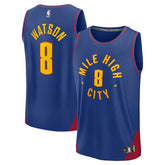 Peyton Watson Denver Nuggets Fast Break Replica Player Jersey for sale Statement Editi- Blue | Fanatics discount