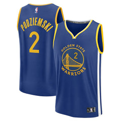 Brandin Podziemski Golden State Warriors Fast Break Replica Player Jersey for sale Icon Editi- Royal | Fanatics Near Me