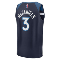 Jaden McDaniels Minnesota Timberwolves Fast Break Replica Player Jersey Icon Edition Navy | Fanatics