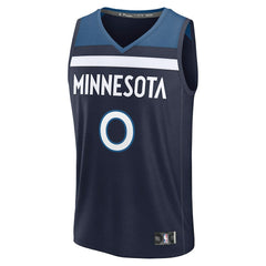 Donte DiVincenzo Minnesota Timberwolves Fast Break Replica Player Jersey Icon Edition Navy | Fanatics for sale