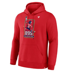 Alexander Ovechkin Washington Capitals Fanatics NHL All-Time Leading Goal Scorer 895 Logo Pullover Hoodie - Athletic Red - NHL 202983971