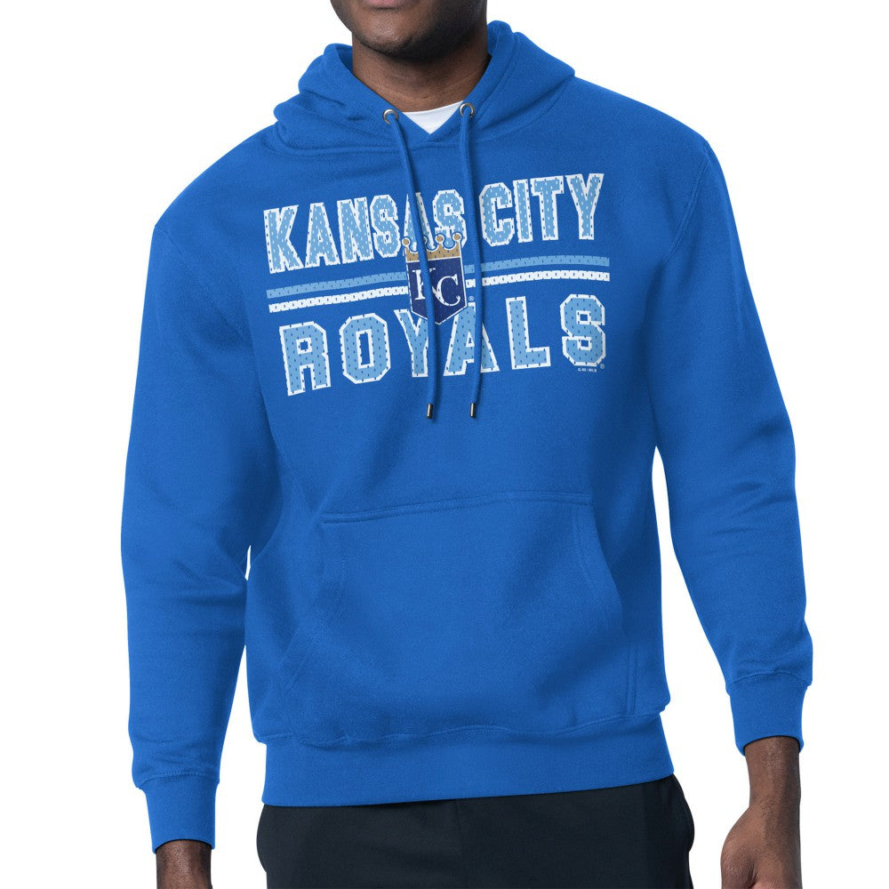Kansas City Royals Starter Team Mesh Print Graphic Pullover Hoodie - Royal - MLB Lifestyle