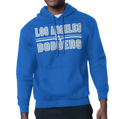 Los Angeles Dodgers Starter Team Mesh Print Graphic Pullover Hoodie - Royal - MLB Lifestyle