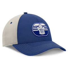 Toronto Maple Leafs Fanatics 2025 Stanley Cup Playoffs Locker Room Trucker Adjustable Hat - Blue/Gray - NHL 202986019
