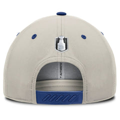 Toronto Maple Leafs Fanatics 2025 Stanley Cup Playoffs Locker Room Trucker Adjustable Hat - Blue/Gray - NHL 202986019