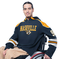 Nashville Predators G-III Sports by Carl Banks Adaptive Wear Lord Stanley Hooded Long Sleeve Sweatshirt - Navy - NHL 202986082
