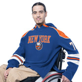 New York Islanders G-III Sports by Carl Banks Adaptive Wear Lord Stanley Hooded Long Sleeve Sweatshirt - Royal - NHL 202986084