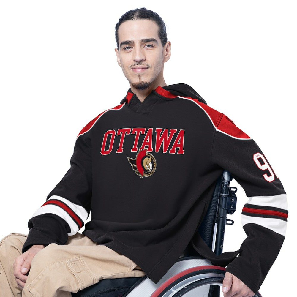 Ottawa Senators G-III Sports by Carl Banks Adaptive Wear Lord Stanley Hooded Long Sleeve Sweatshirt - Black - NHL 202986086