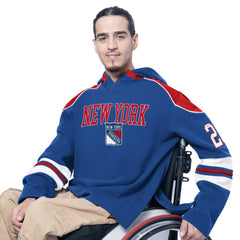 New York Rangers G-III Sports by Carl Banks Adaptive Wear Lord Stanley Hooded Long Sleeve Sweatshirt - Royal - NHL 202986087