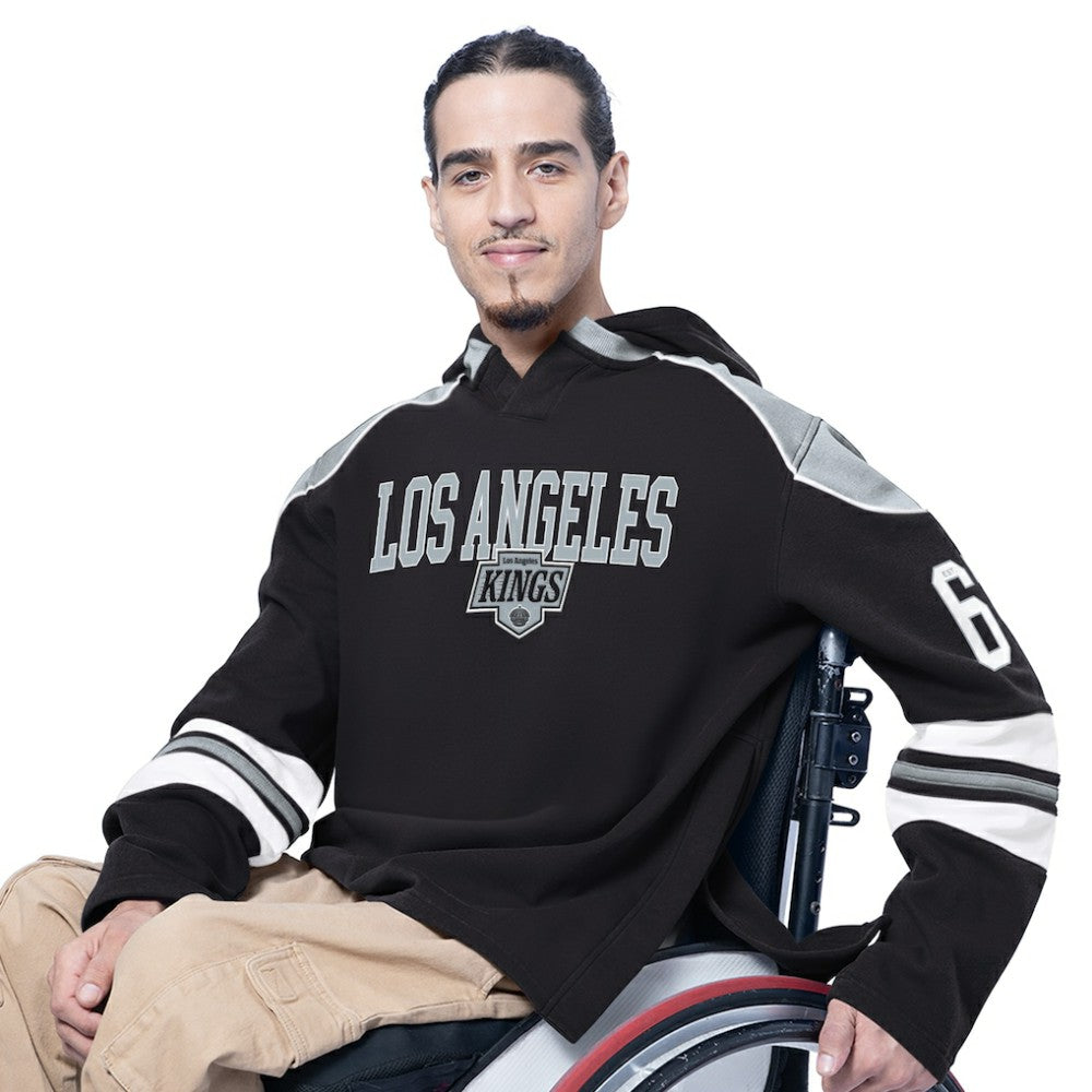 Los Angeles Kings G-III Sports by Carl Banks Adaptive Wear Lord Stanley Hooded Long Sleeve Sweatshirt - Black - NHL 202986098