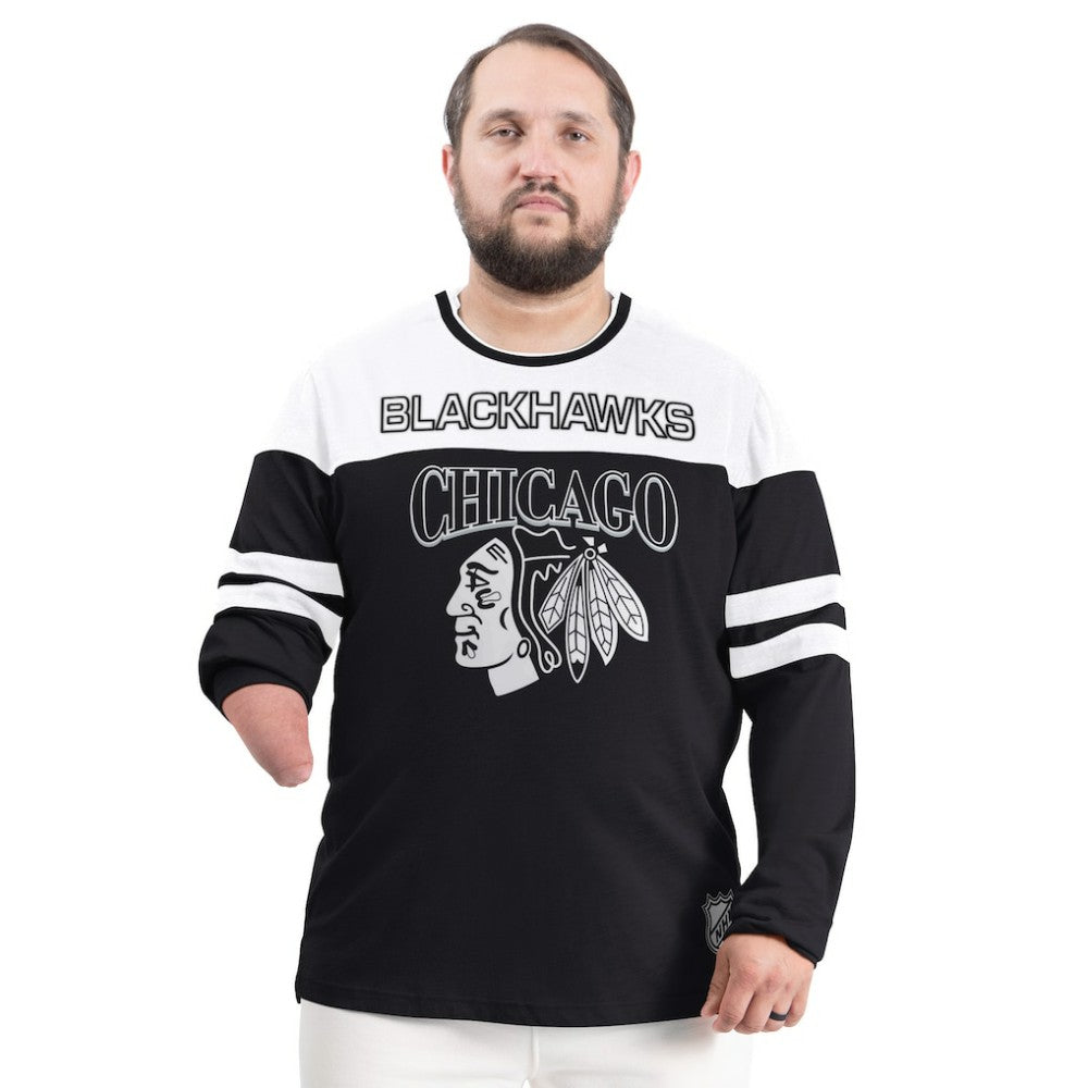 Chicago Blackhawks G-III Sports by Carl Banks Adaptive Wear Outlast Durene Long-Sleeve T-Shirt - Black - NHL 202986118