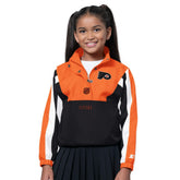Philadelphia Flyers Starter Girls Key Player Half Zip Jacket - Orange/Black - NHL 202986139