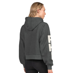 Philadelphia Flyers Starter Women's Star Player Cropped Fleece Hoodie - Heather Charcoal - NHL 202986188
