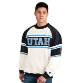 Utah Mammoth Starter Male Adult Defense Fleece Crewneck Sweatshirt - White - NHL 202986204