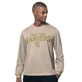 New York Rangers Starter Field Long Sleeve T-Shirt - Tan - NHL 202986235