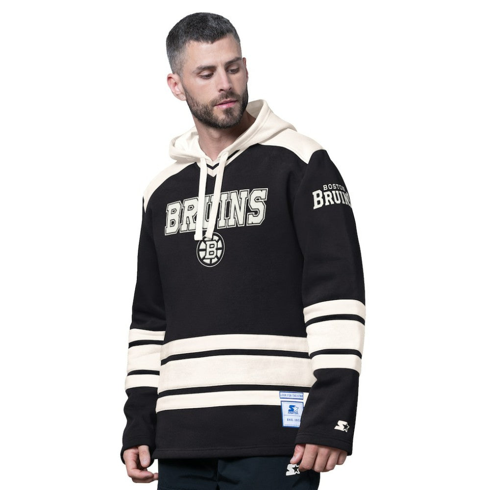 Boston Bruins Starter Slapshot Fashion Hoodie - Black - NHL 202986244