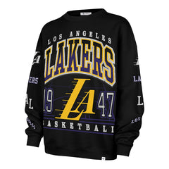 Los Angeles Lakers '47 Women's 2025/26 City Edition Go Big Oversized Sweatshirt Black | 47 brand Near Me