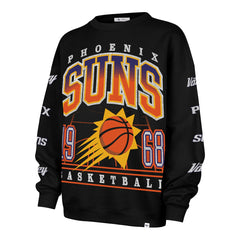 Phoenix Suns '47 Women's 2025/26 City Edition Go Big Oversized Sweatshirt Black | 47 brand Lifestyle