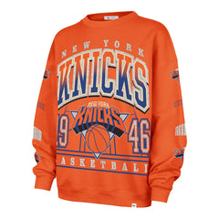 New York Knicks '47 Women's 2025/26 City Edition Go Big Oversized Sweatshirt Orange | 47 brand Lifestyle