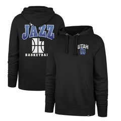 Utah Jazz '47 2025/26 City Edition Jab Step Headline Hoodie Black | 47 brand Lifestyle