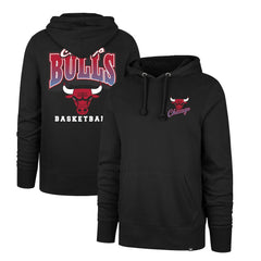 Chicago Bulls '47 2025/26 City Edition Jab Step Headline Hoodie Black | 47 brand outlet