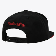 Philadelphia 76ers Color Pop Snapback Hat Red/Black | Mitchell & Ness