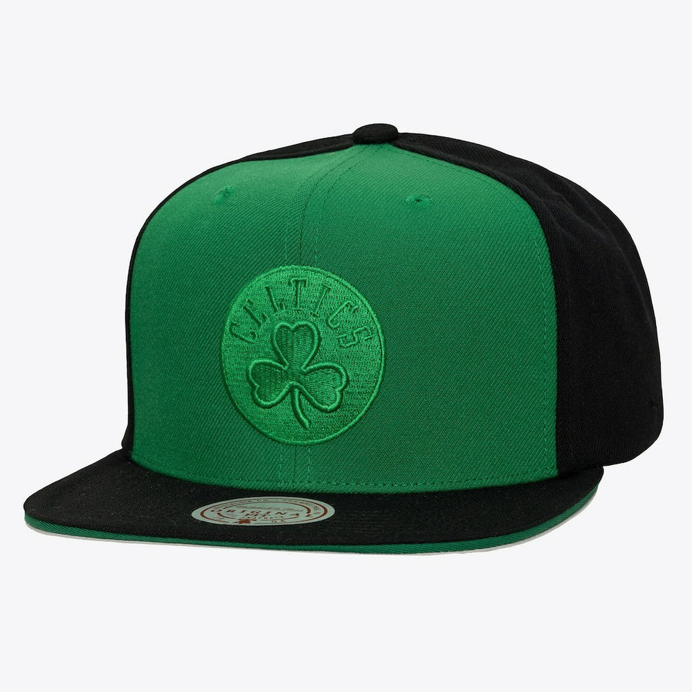 Boston Celtics Color Pop Snapback Hat Kelly Green/Black | Mitchell & Ness online