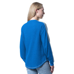 Dallas Mavericks G-III 4Her by Carl Banks Women's Advantage Tri-Blend Long Sleeve T-Shirt Blue