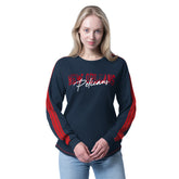 New Orleans Pelicans G-III 4Her by Carl Banks Women's Advantage Tri-Blend Long Sleeve T-Shirt Navy