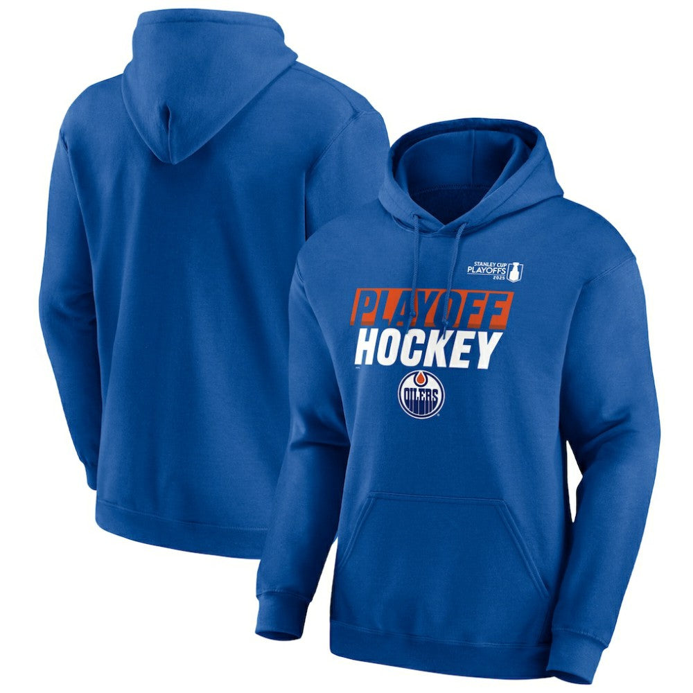 Edmonton Oilers Fanatics 2025 Stanley Cup Playoffs Breakout Fleece Pullover Hoodie - Royal - NHL 202988714