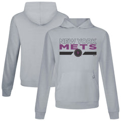 New York Mets Levelwear City Connect Relay No Hitter Pullover Hoodie - Gray - MLB Lifestyle
