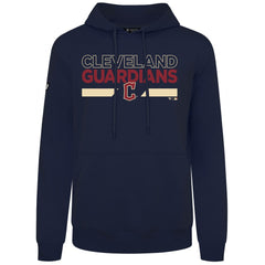 Cleveland Guardians Levelwear City Connect Podium No Hitter Pullover Hoodie - Navy - MLB Discount