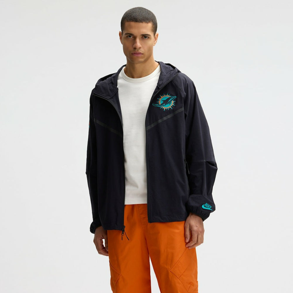 Nike Miami Dolphins 2025 Rivalries Collection Tech Raglan Full-Zip Jacket Pitch Blue