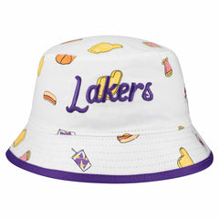 Los Angeles Lakers Team Cheer Reversible Bucket Hat White | New Era discount