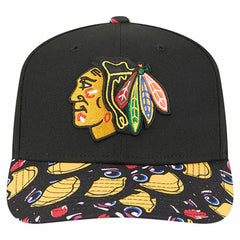 Chicago Blackhawks New Era Mascot Visor 9SEVENTY Adjustable Hat - Black - NHL 202989676